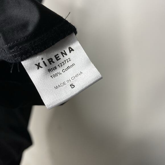 Xirena Women's Small Maxi Dress Black A-Line Pockets 100% Cotton Boho Modern - Picture 4 of 5